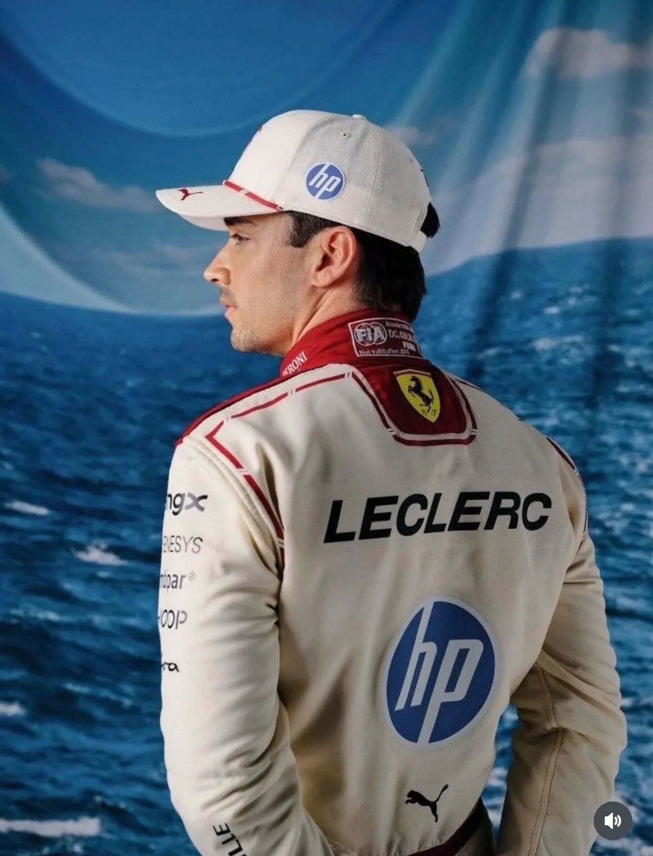 Gorra Scuderia Ferrari Charles Lecrerc GP de Mónaco 2026