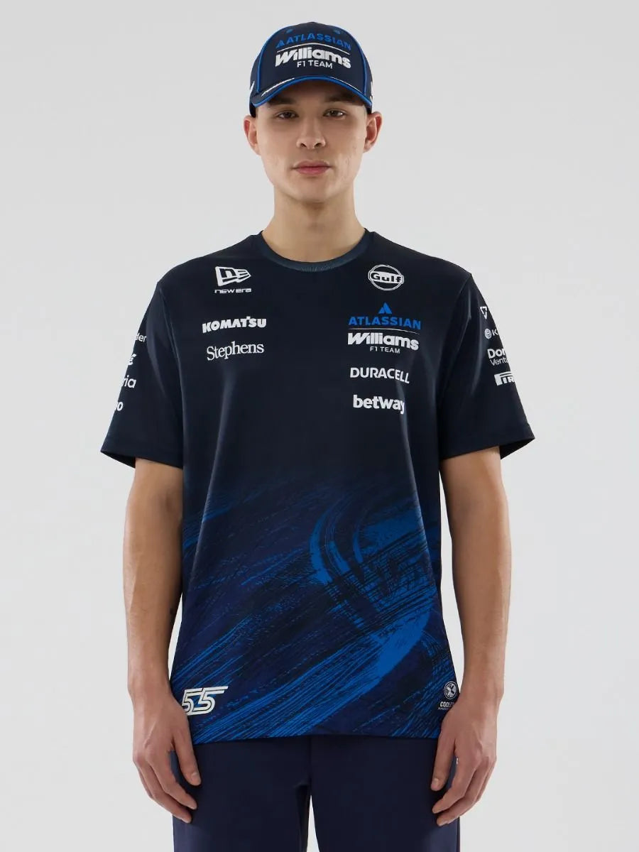 Camiseta oficial Williams del piloto Carlos Sainz 2026