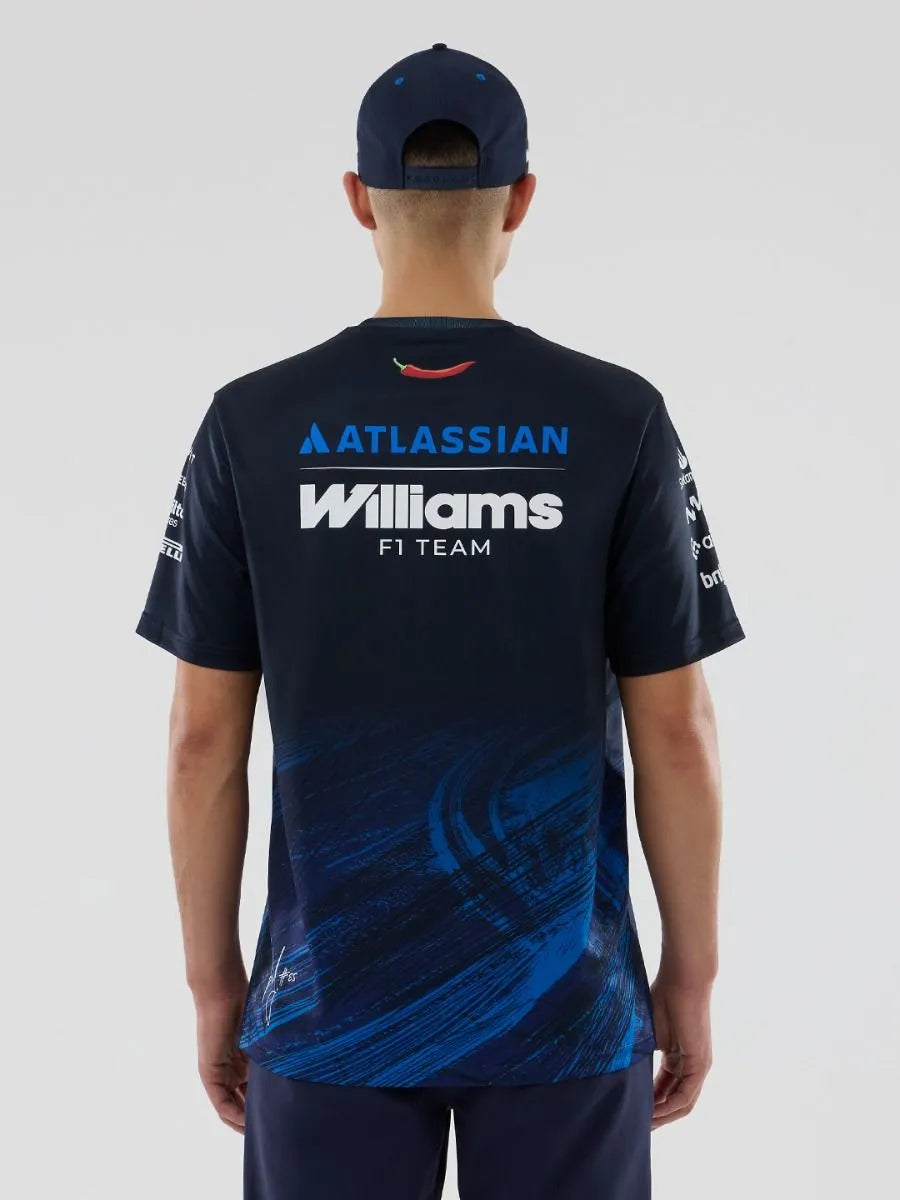 Camiseta oficial Williams del piloto Carlos Sainz 2026