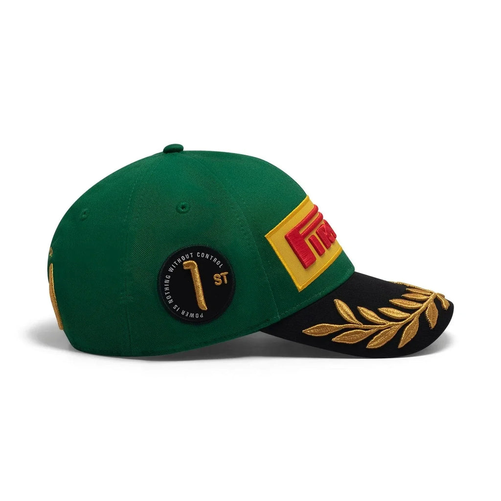 Gorra Pirelli Podium Edición Especial GP de Jeddah, Arabia Saudita, 1er Lugar - Verde Oscuro