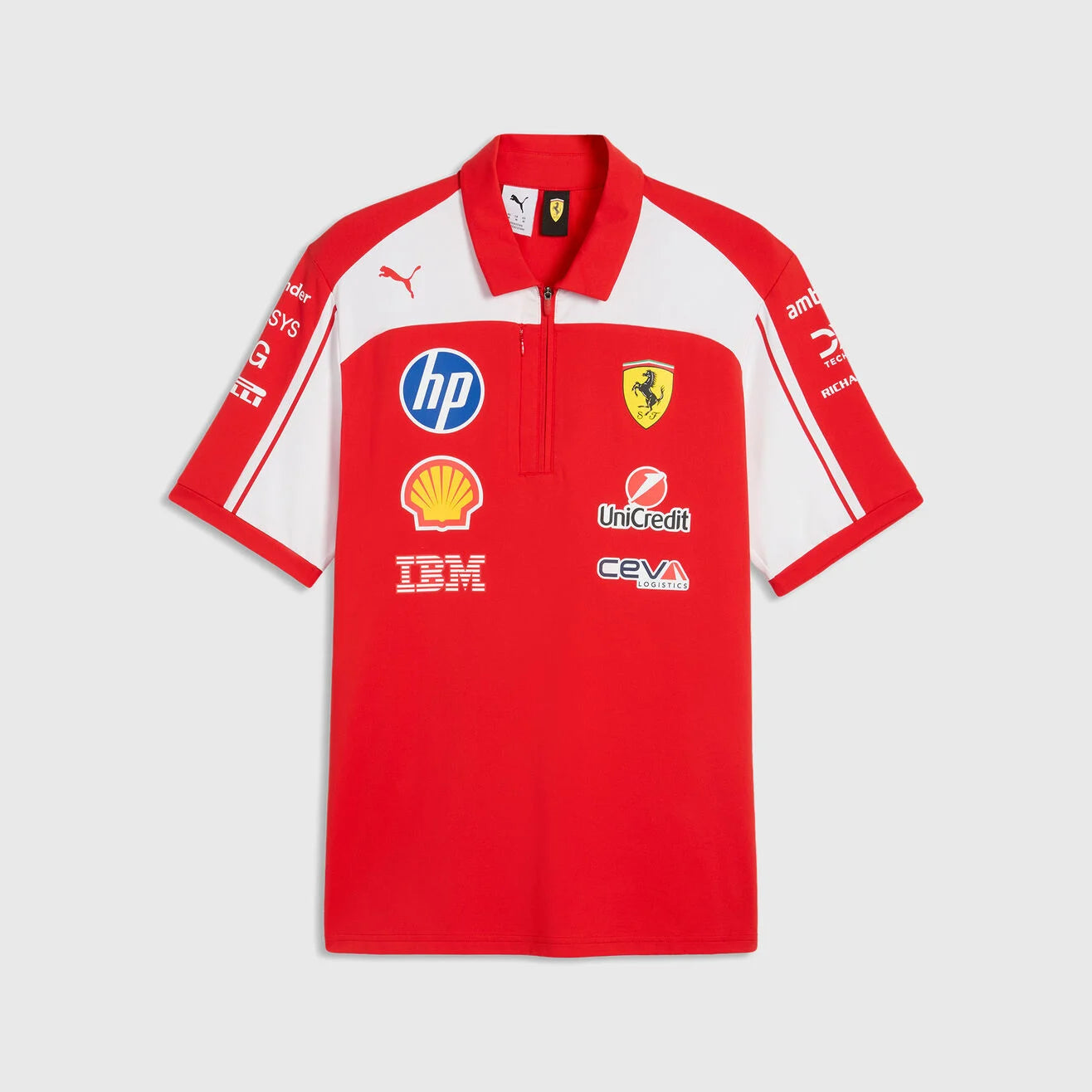 Polo authentic del equipo Scuderia Ferrari F1 2026 - Rojo Puma en caja de regalo
