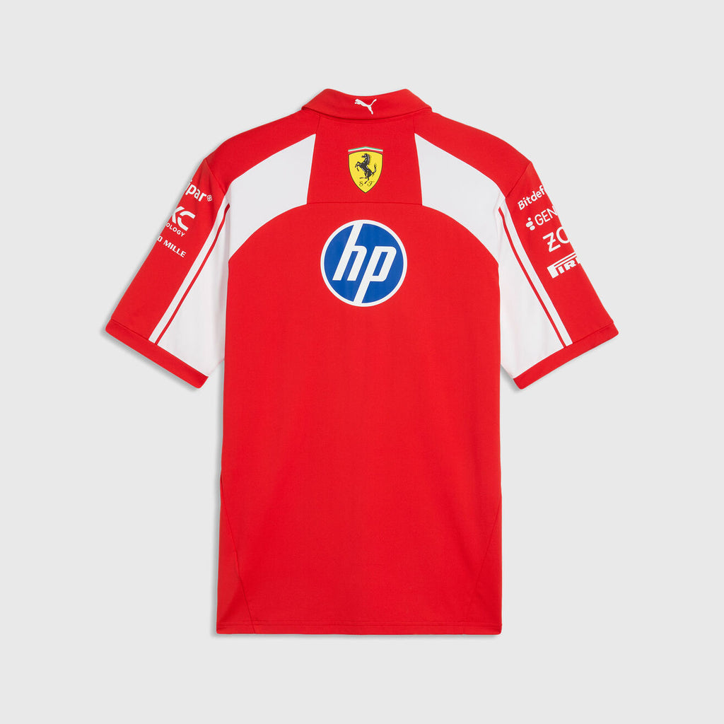 Polo authentic del equipo Scuderia Ferrari F1 2026 - Rojo Puma en caja de regalo