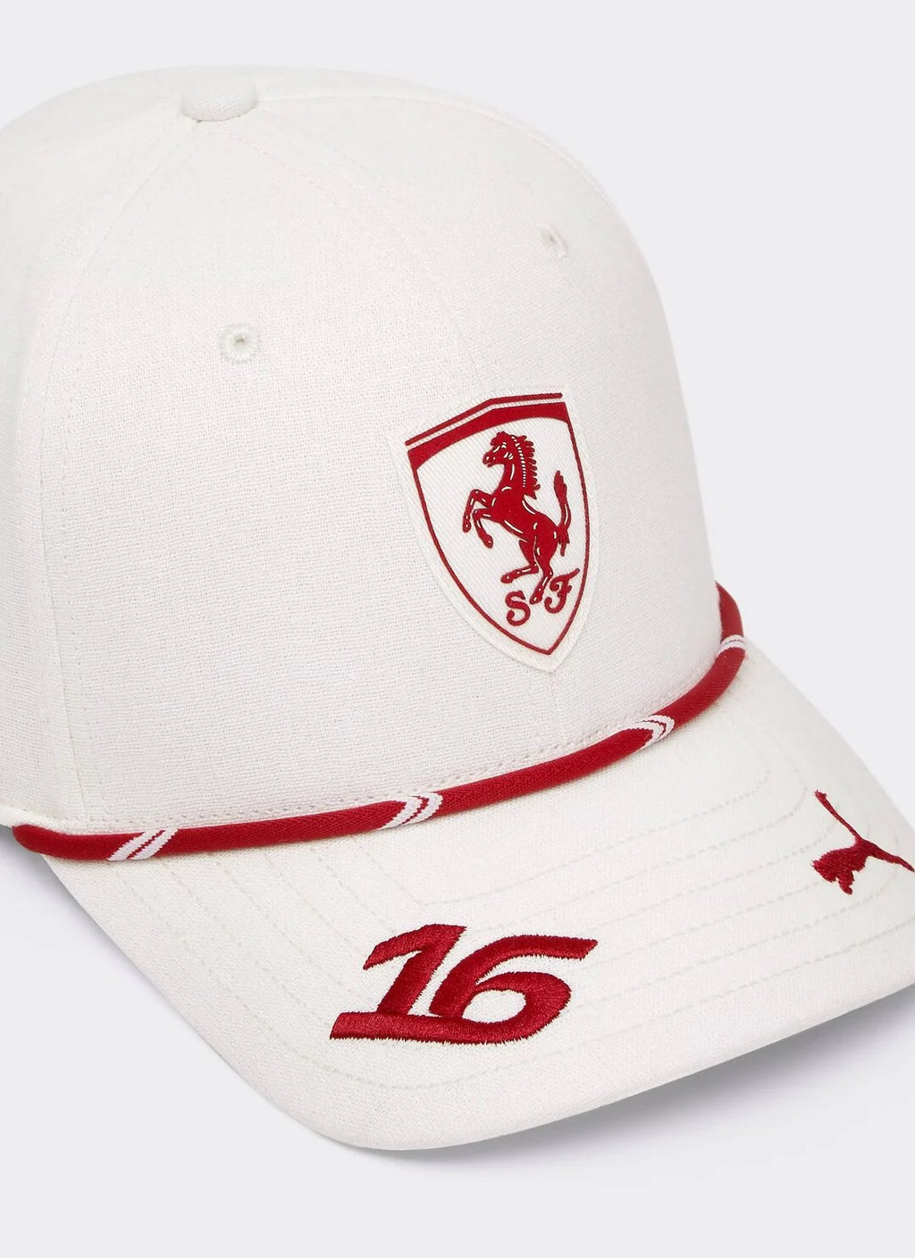 Gorra Scuderia Ferrari Charles Lecrerc GP de Mónaco 2026