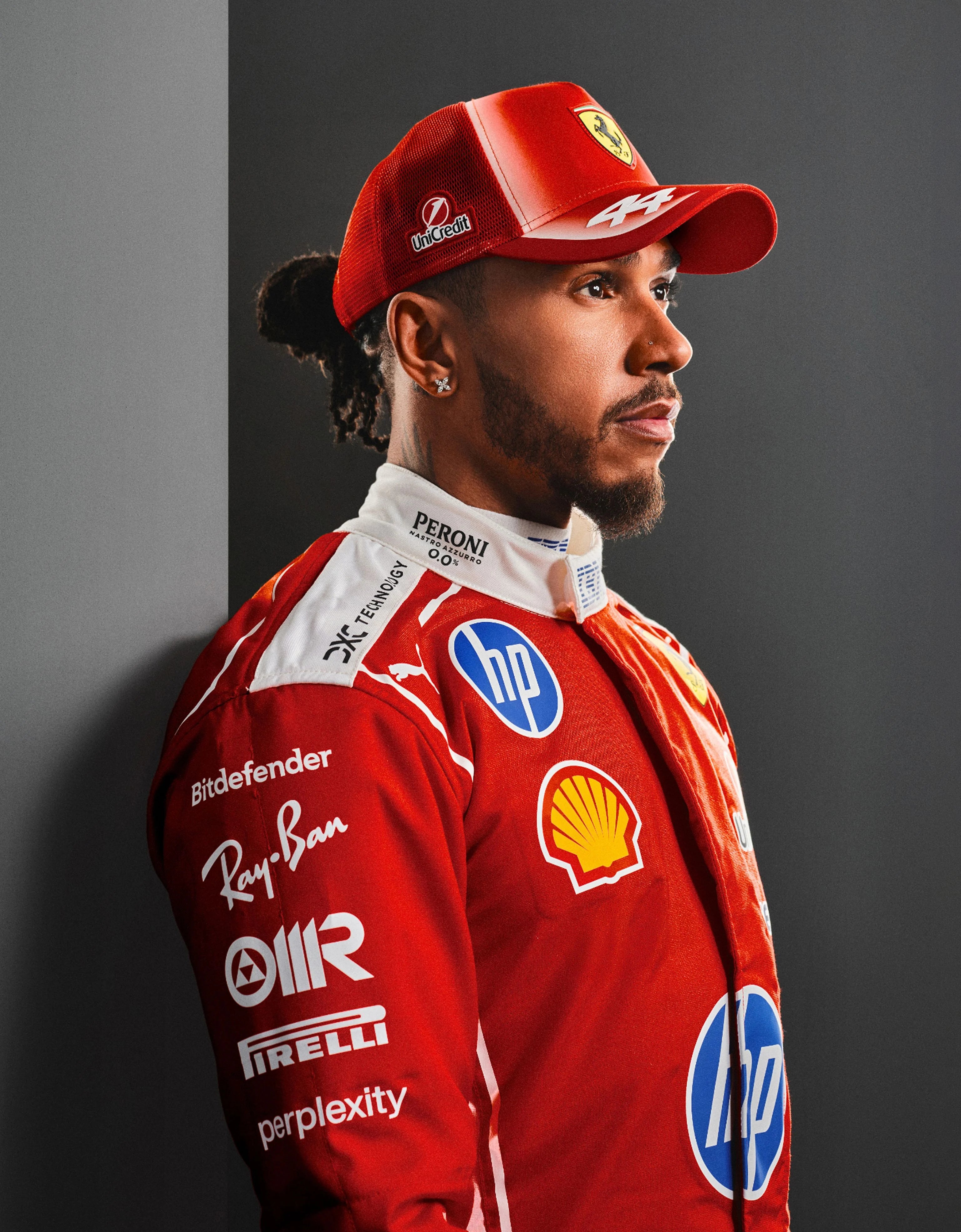 Gorra Scuderia Ferrari Lewis Hamilton 2026