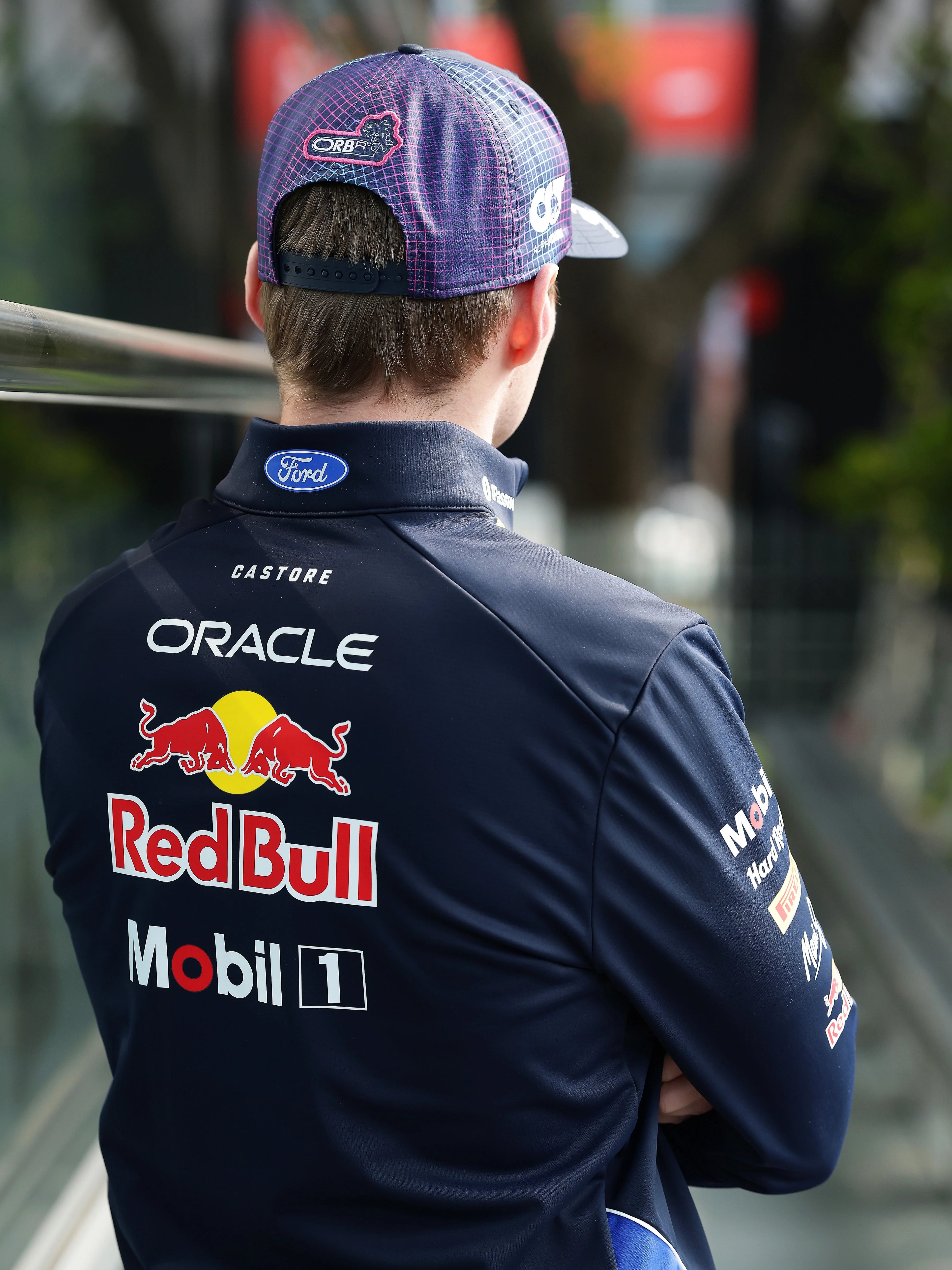 Gorra Red Bull del piloto Max Verstappen para el GP de Miami 2026