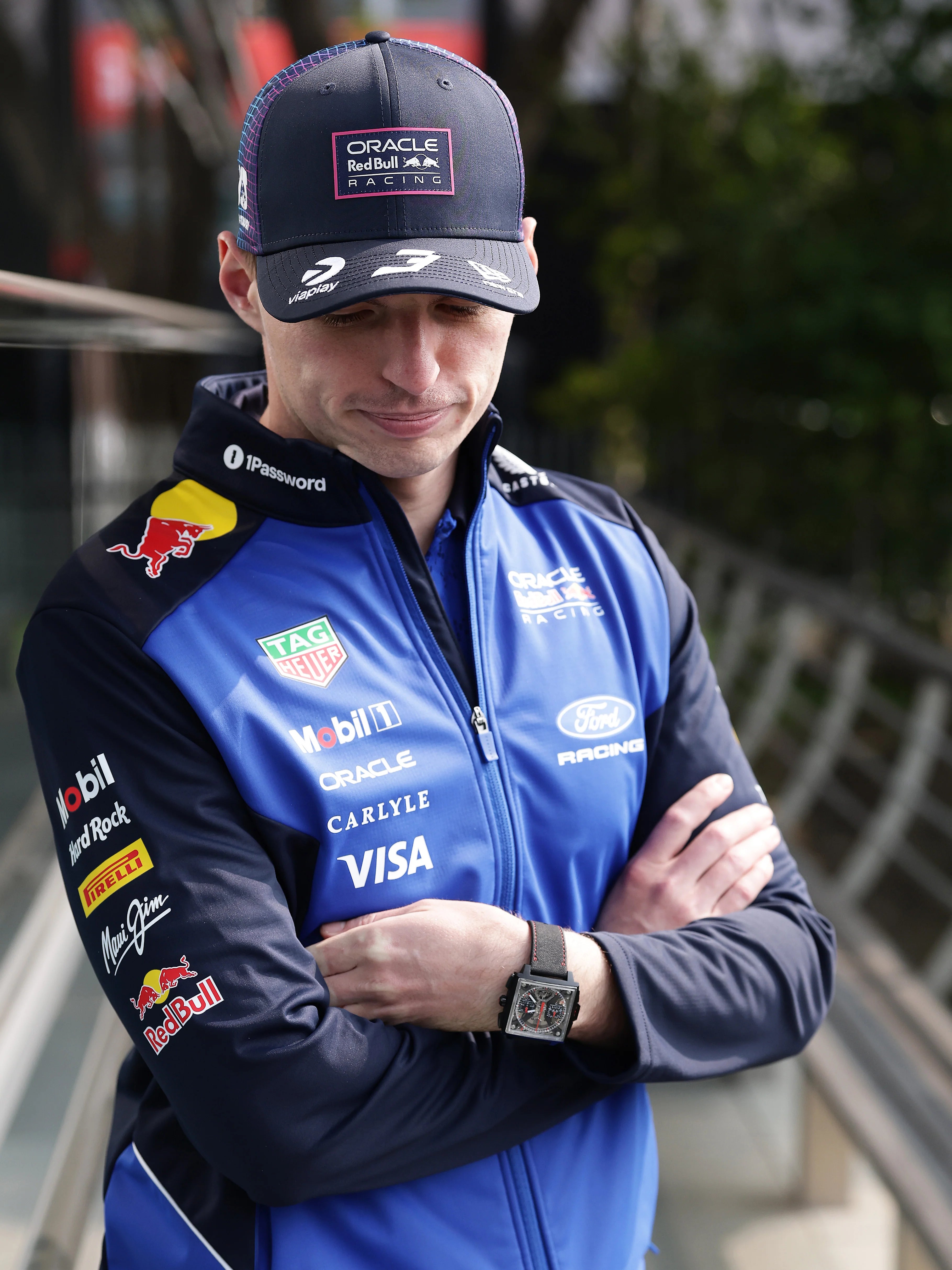 Gorra Red Bull del piloto Max Verstappen para el GP de Miami 2026